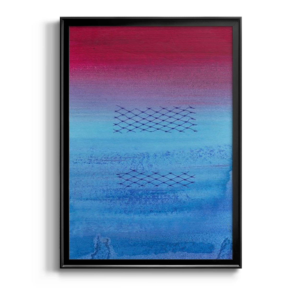 Gently Oppose II - Modern Framed Canvas Print
