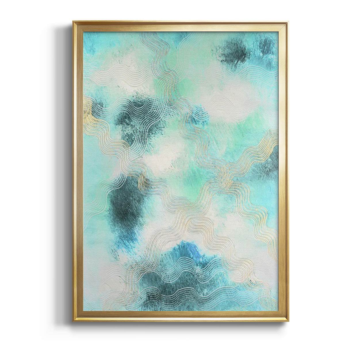 Blue Shift I - Modern Framed Canvas Print