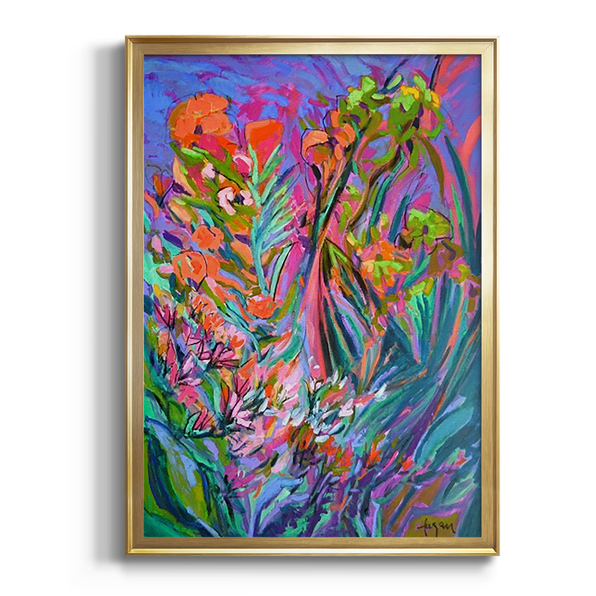 Unfettered Desires II - Modern Framed Canvas Print