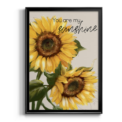 You Are My Sunshine - Modern Framed Canvas Print