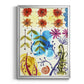 Flower Power II - Modern Framed Canvas Print