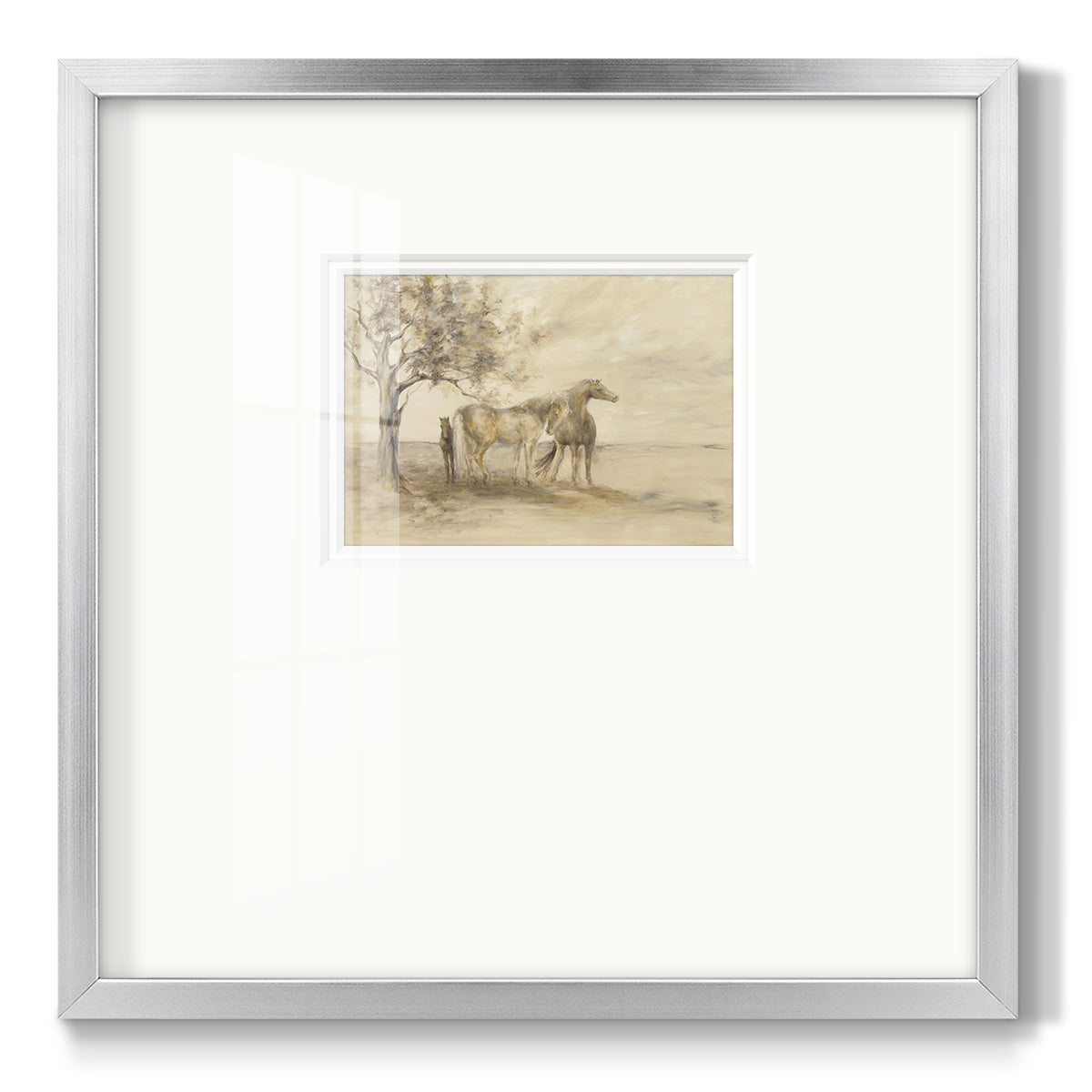 FAMILY TREE Premium Framed Print Double Matboard