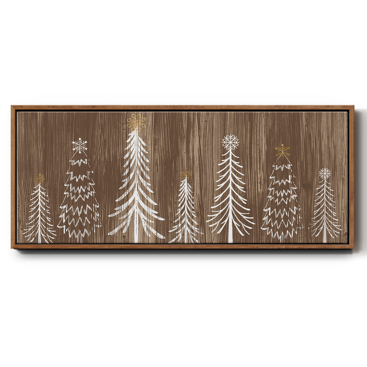 Barnwood Wonderland Collection D - Floater Framed Canvas Print