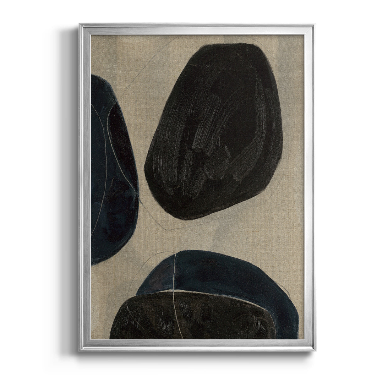 Gravity II - Modern Framed Canvas Print