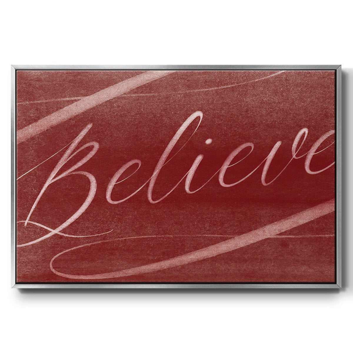 Believe - Framed Gallery Wrapped Canvas in Floating Frame