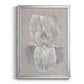 White Iris I - Modern Framed Canvas Print