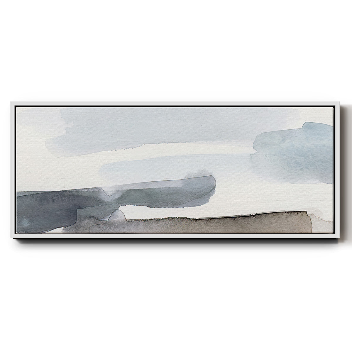 Coastal Tones IV - Floater Framed Canvas Print