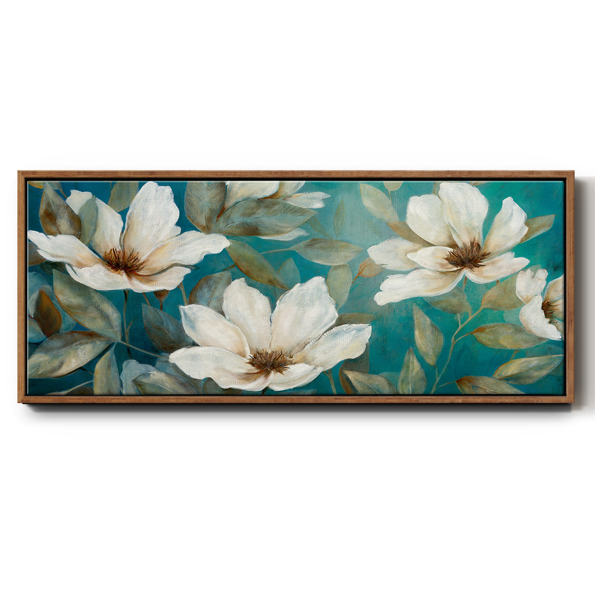 Shade of Blue - Floater Framed Canvas Print