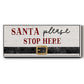 Santa Stop - Floater Framed Canvas Print