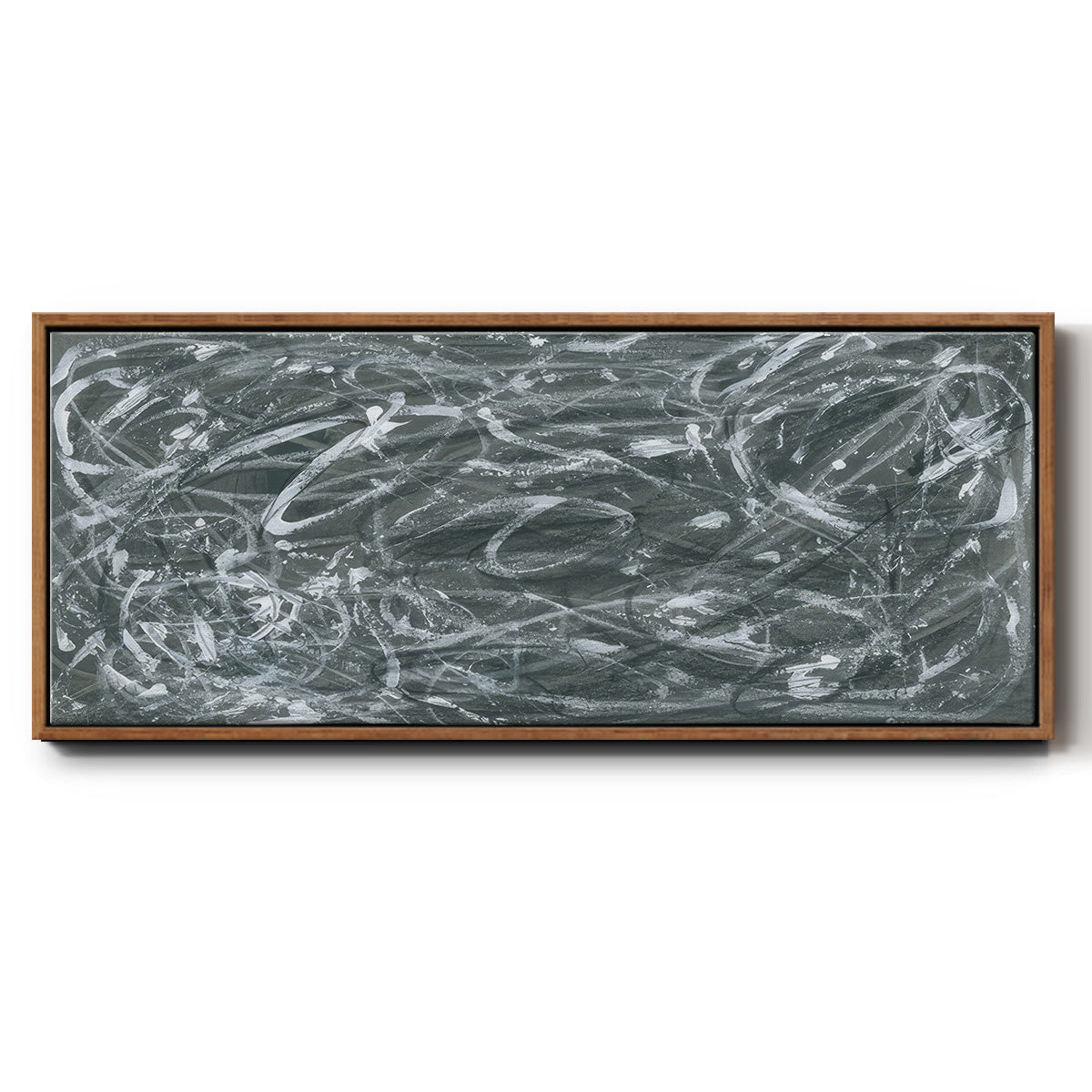 Static Scramble II - Floater Framed Canvas Print