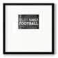 Faith Family Football - Double Matboard Framed Print