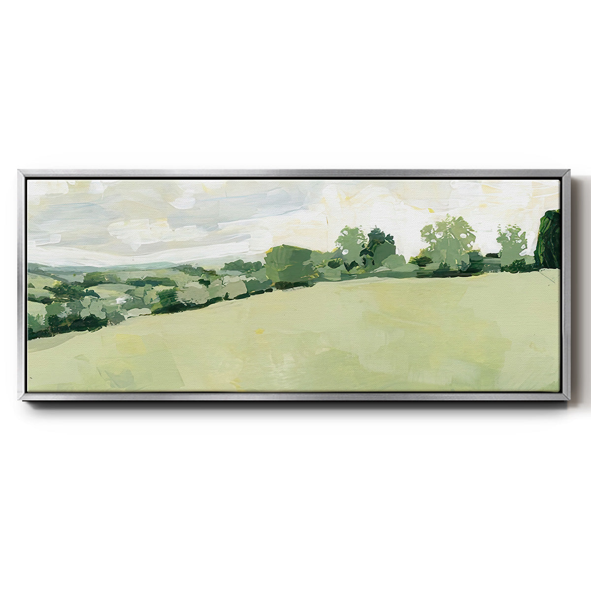 Pearly Pasture II - Floater Framed Canvas Print