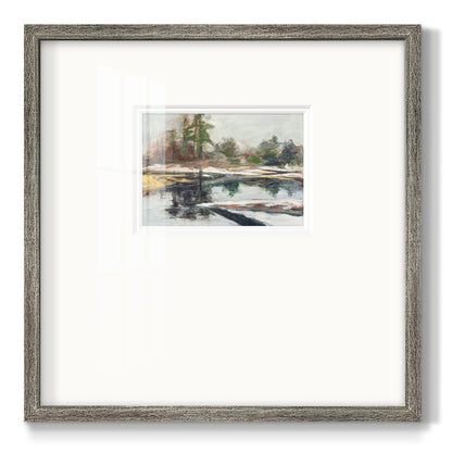 Quiet Reflection Premium Framed Print Double Matboard