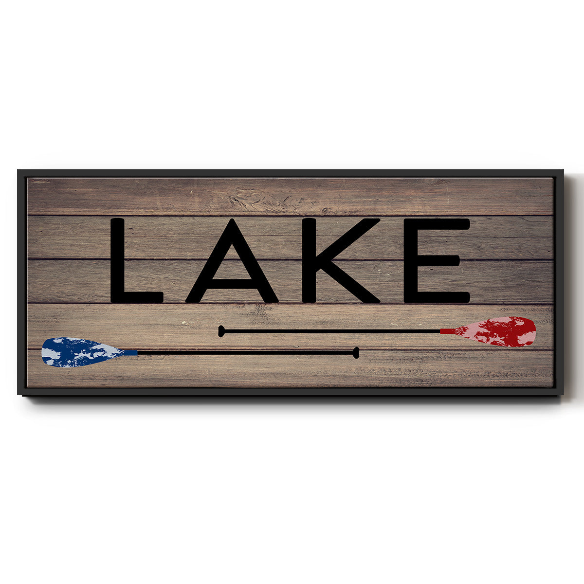 Lake Paddles - Floater Framed Canvas Print