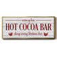 Hot Cocoa Bar - Floater Framed Canvas Print
