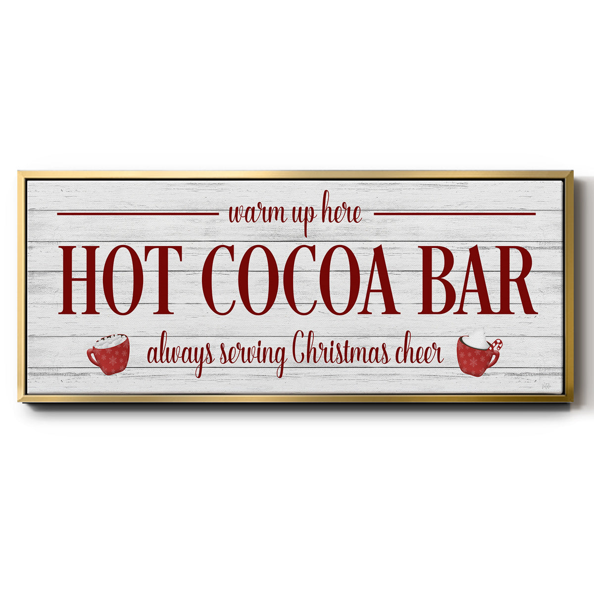 Hot Cocoa Bar - Floater Framed Canvas Print