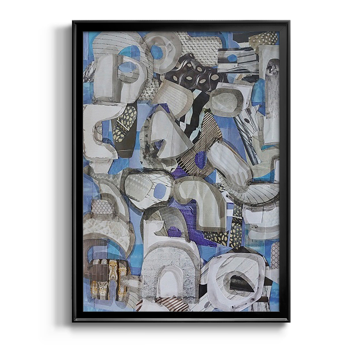 Mediterranean Port I - Modern Framed Canvas Print