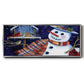 Snow Friends - Floater Framed Canvas Print