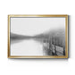 Mist on the Docks - Modern Framed Canvas Print