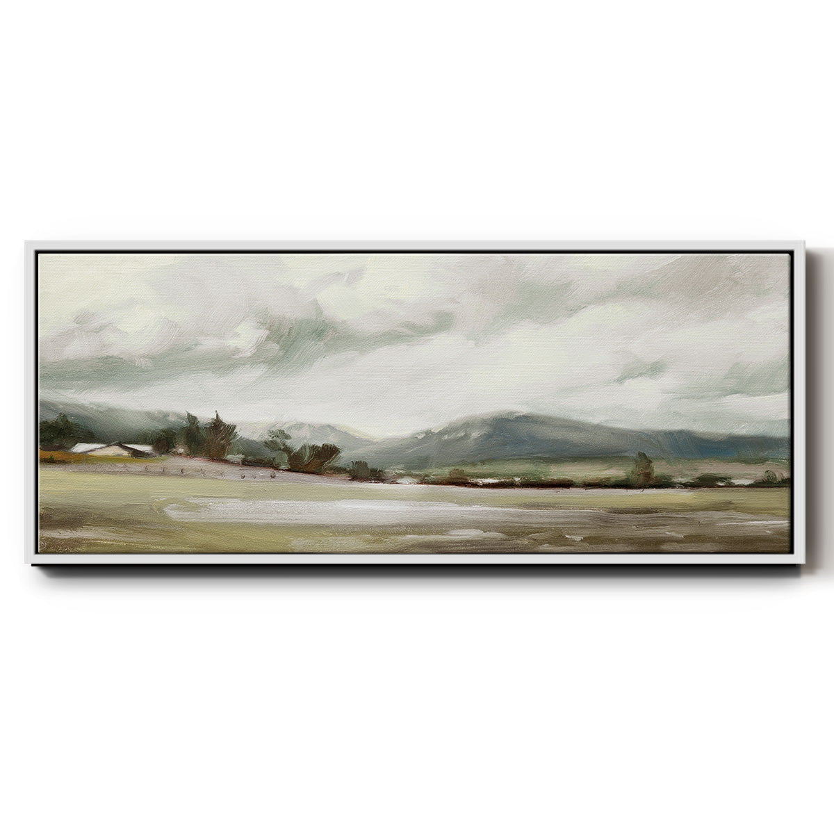 Big Sky Valley - Floater Framed Canvas Print