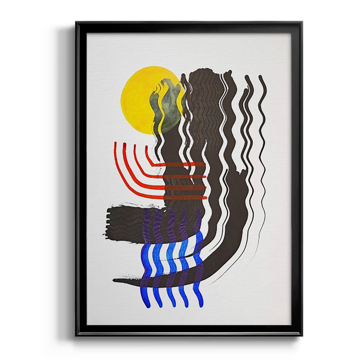 Shifting II - Modern Framed Canvas Print