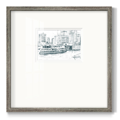 Ferryboats IV - Double Matboard Framed Print
