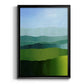 Blue Ridge Fade I - Modern Framed Canvas Print