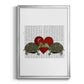 Turtle Kiss - Modern Framed Canvas Print