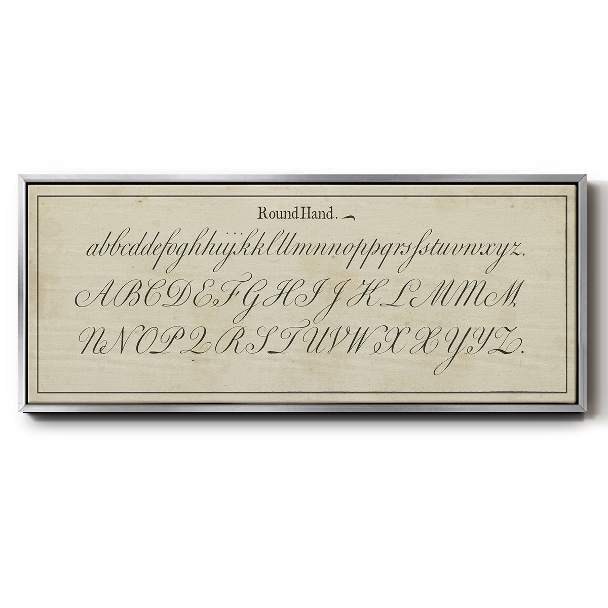 Manuscript Sampler IV - Floater Framed Canvas Print