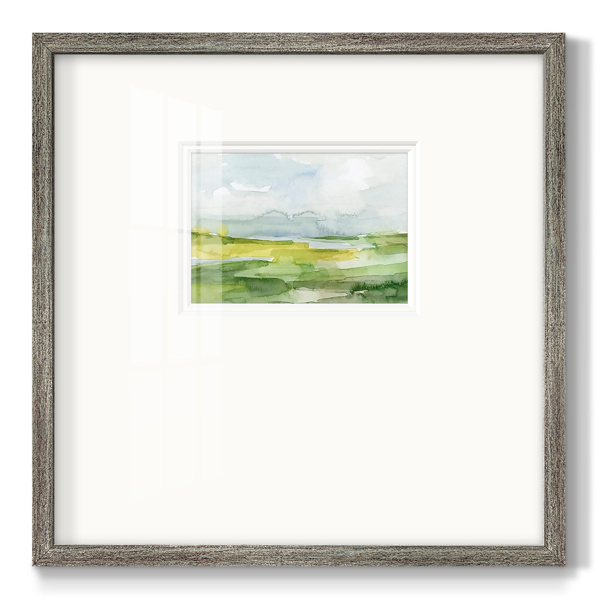 Watery Lowlands II Premium Framed Print Double Matboard