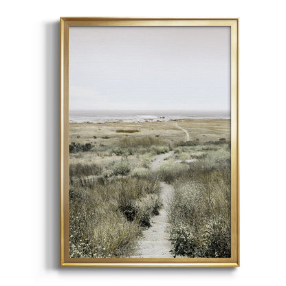 Footpath to Paradise - Modern Framed Canvas Print