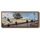The Jetty at Le Havre Bad Weather, 1870 - Floater Framed Canvas Print