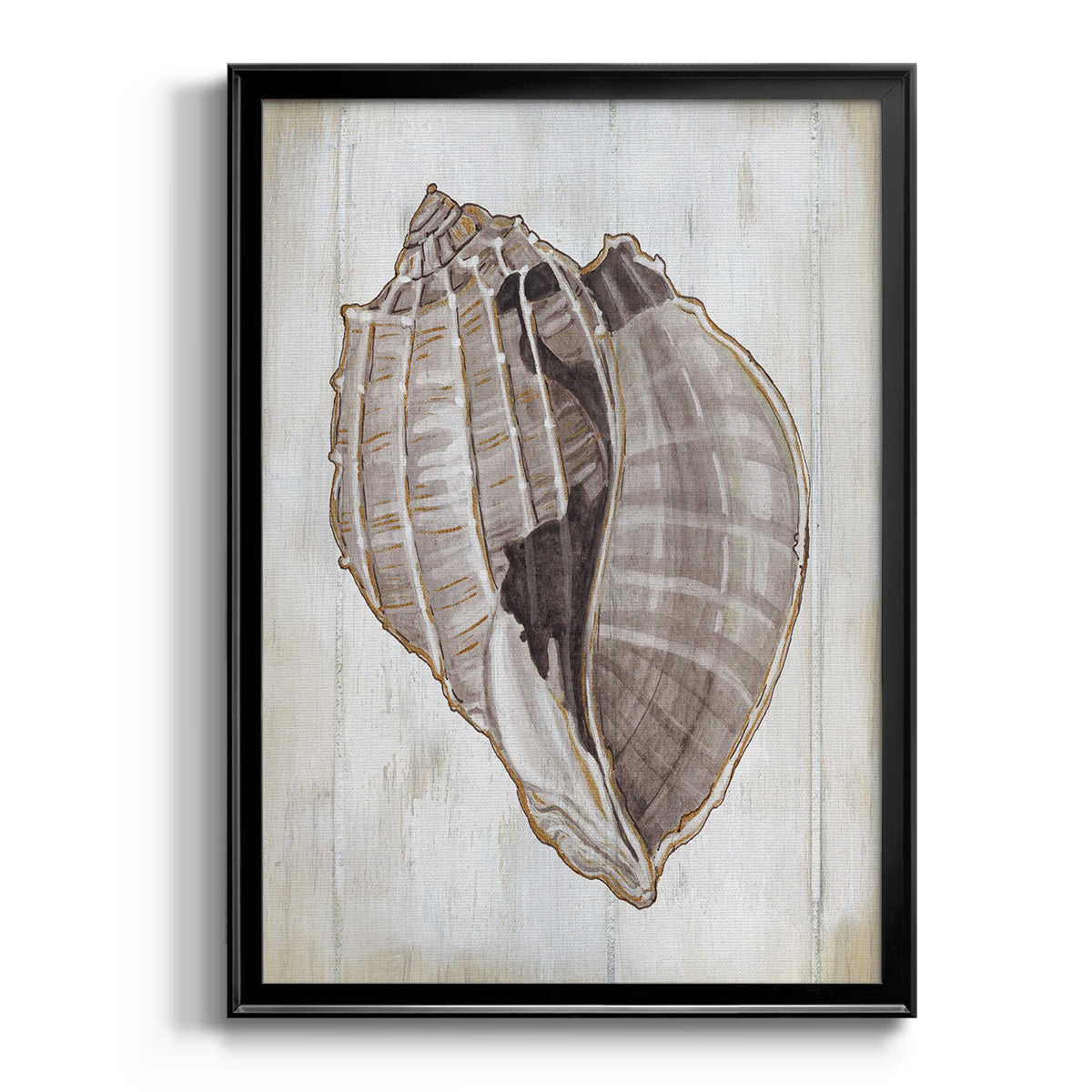 Ocean Cone II - Modern Framed Canvas Print