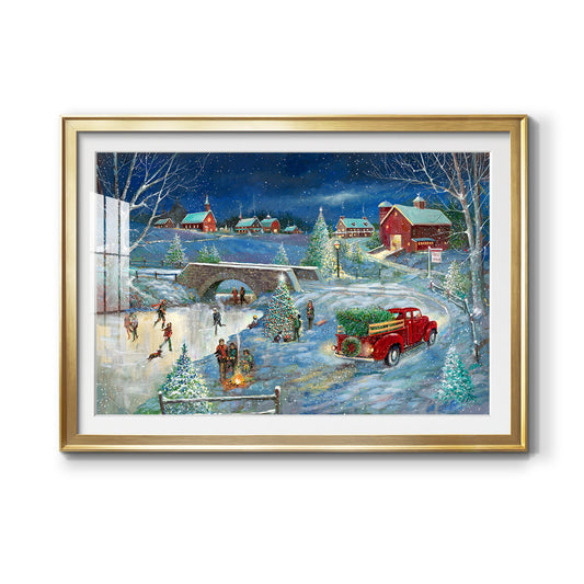 Warm Holiday Memories Premium Framed Print - Ready to Hang