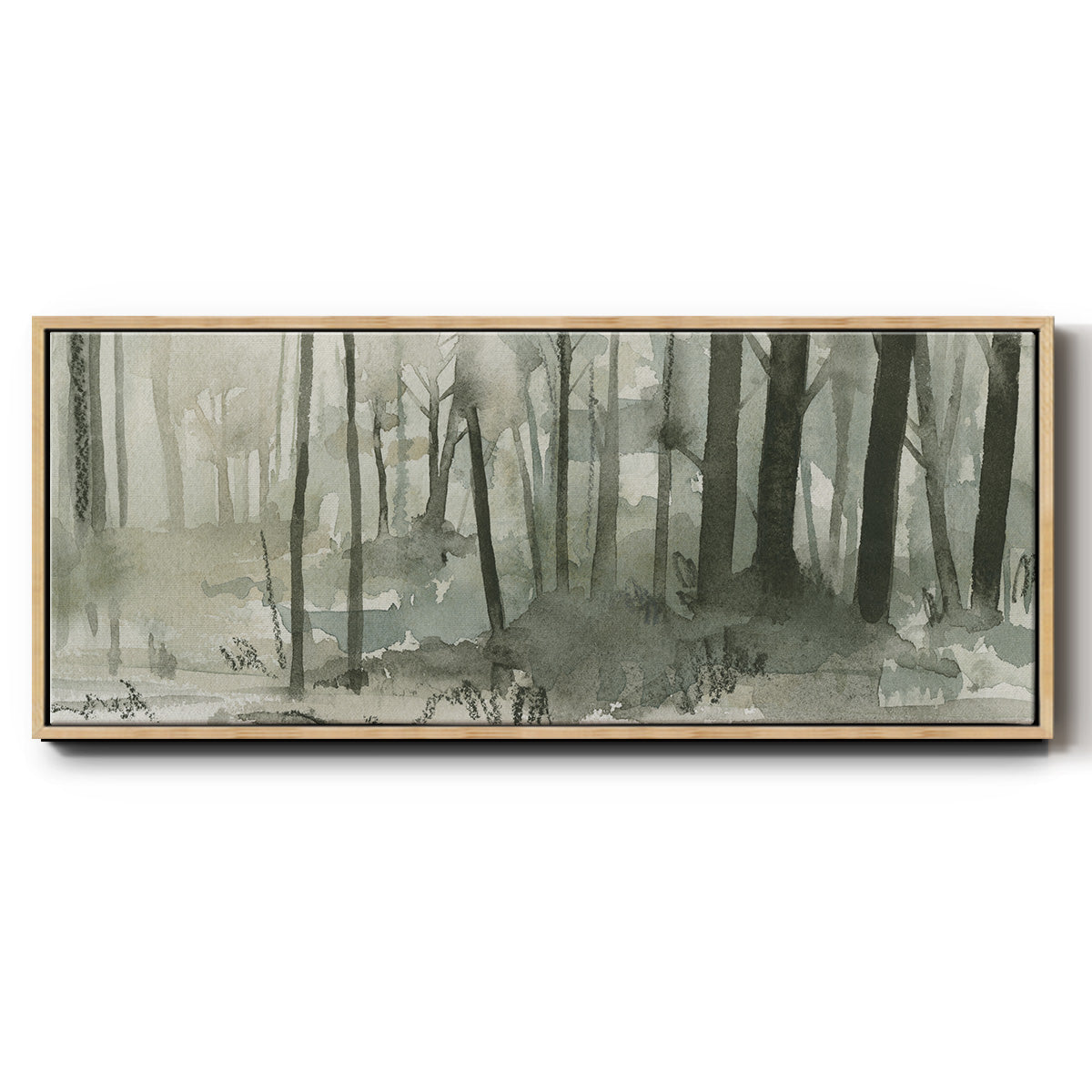 Into the Woods II - Floater Framed Canvas Print