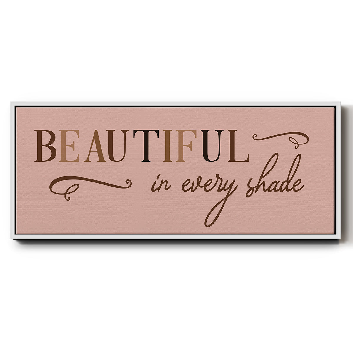 Every Shade - Floater Framed Canvas Print
