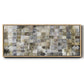 99 Names of Allah  Opal, Gold & Silver - Floater Framed Canvas Print