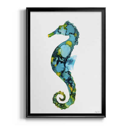 Seahorse - Modern Framed Canvas Print