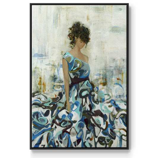 Fluid Beauty - Floater Framed Canvas Print