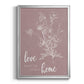 Love Home - Modern Framed Canvas Print