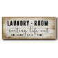 Laundry Room - Floater Framed Canvas Print