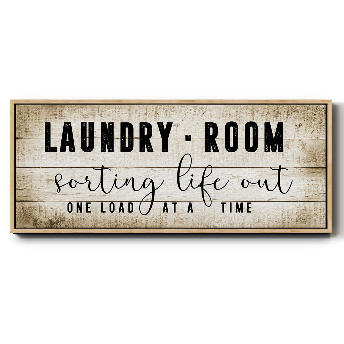 Laundry Room - Floater Framed Canvas Print