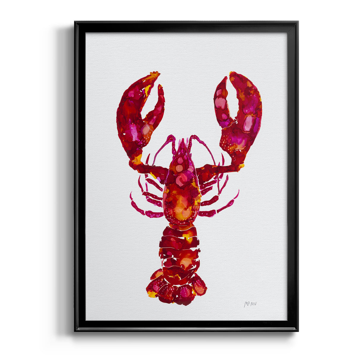 Lobster - Modern Framed Canvas Print