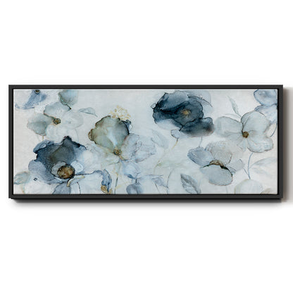 Flowering Indigo - Floater Framed Canvas Print