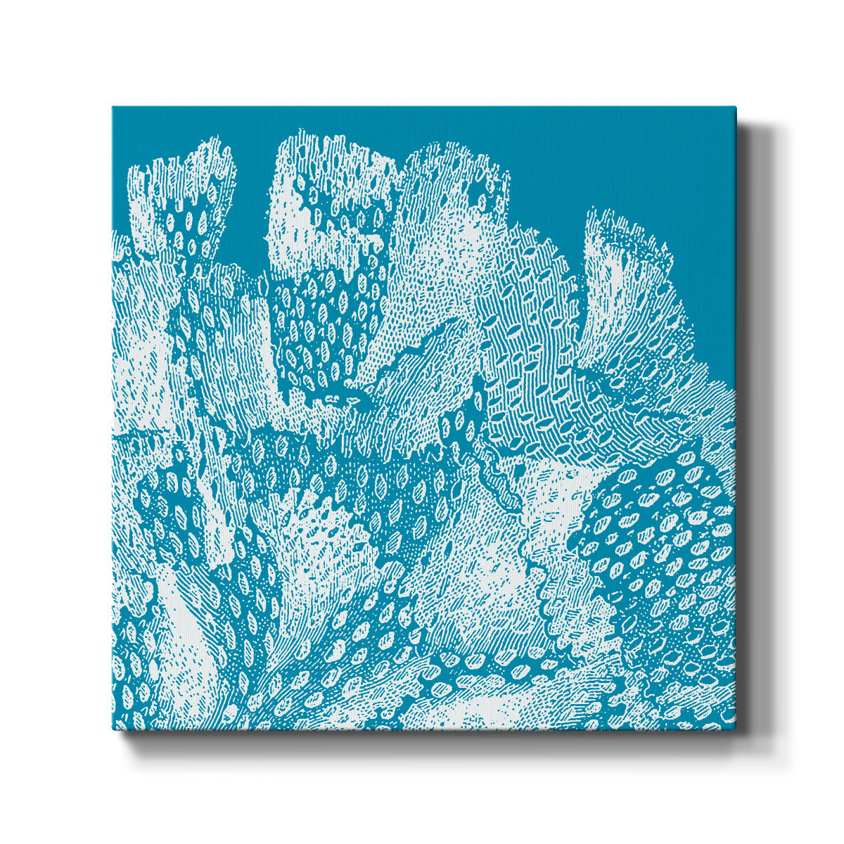 Saturated Coral IV - Canvas Art Print