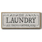Laundry Gathers - Floater Framed Canvas Print