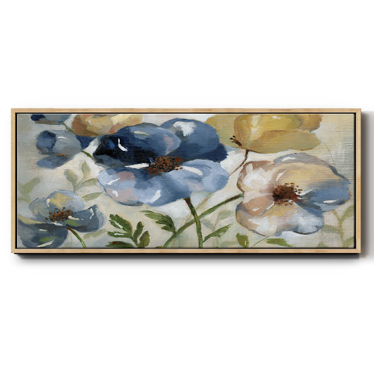 Winter Blooms - Floater Framed Canvas Print