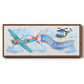 Soar Airplane - Floater Framed Canvas Print