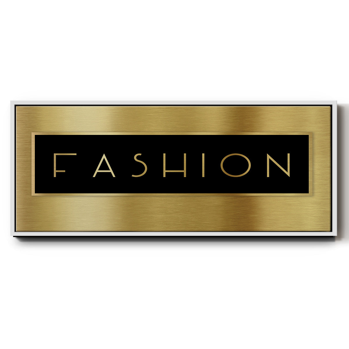 Gold Fashion - Floater Framed Canvas Print