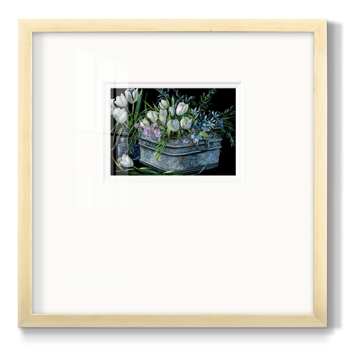 Wild Tulips - Double Matboard Framed Print